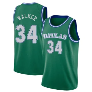 Youth Kemba Walker Dallas Mavericks Green Swingman 2020/21 Hardwood Classics Jersey