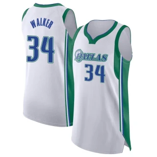 Youth Kemba Walker Dallas Mavericks White Authentic 2021/22 City Edition Jersey