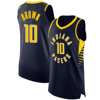 Youth Kendall Brown Indiana Pacers Brown Authentic Navy Jersey - Icon Edition