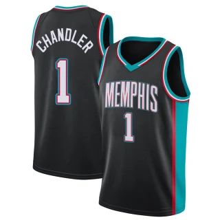 Youth Kennedy Chandler Memphis Grizzlies Black Swingman 2020/21 Hardwood Classics Jersey