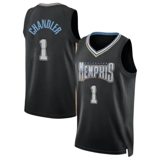 Youth Kennedy Chandler Memphis Grizzlies Black Swingman 2022/23 City Edition Jersey