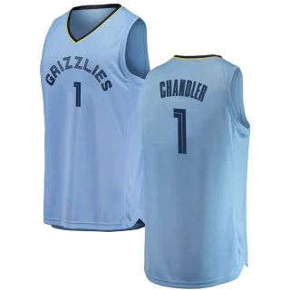 Youth Kennedy Chandler Memphis Grizzlies Light Blue Swingman 2018/19 Jersey - Statement Edition