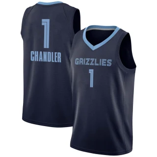 Youth Kennedy Chandler Memphis Grizzlies Navy Swingman 2020/21 Jersey - Icon Edition