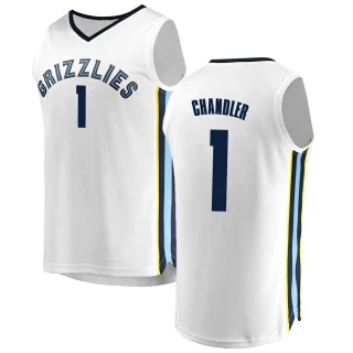 Youth Kennedy Chandler Memphis Grizzlies White Fast Break Jersey - Association Edition