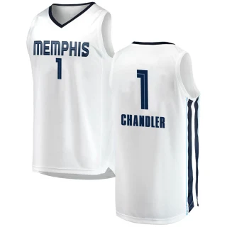Youth Kennedy Chandler Memphis Grizzlies White Swingman 2018/19 Jersey - Association Edition