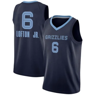 Youth Kenneth Lofton Jr. Memphis Grizzlies Navy Swingman 2020/21 Jersey - Icon Edition