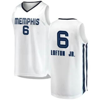 Youth Kenneth Lofton Jr. Memphis Grizzlies White Swingman 2018/19 Jersey - Association Edition
