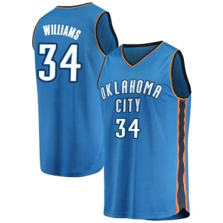 Youth Kenrich Williams Oklahoma City Thunder Blue Fast Break Replica Jersey - Icon Edition