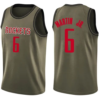 Youth Kenyon Martin Jr. Houston Rockets Green Swingman Salute to Service Jersey