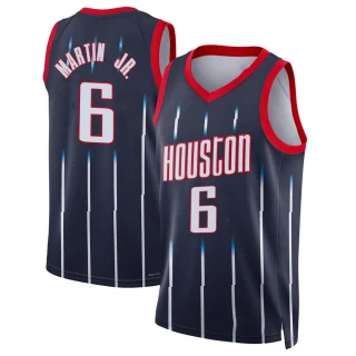 Youth Kenyon Martin Jr. Houston Rockets Navy Swingman 2021/22 City Edition Jersey