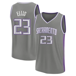 Youth Keon Ellis Sacramento Kings Gray Fast Break 2022/23 City Edition Jersey