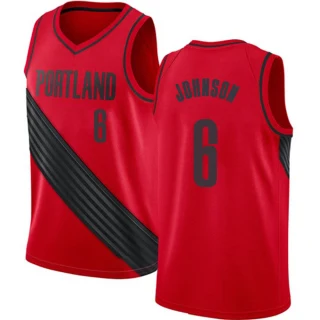 Youth Keon Johnson Portland Trail Blazers Red Swingman Jersey - Statement Edition