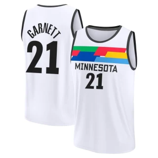 Youth Kevin Garnett Minnesota Timberwolves White Fast Break 2022/23 City Edition Jersey