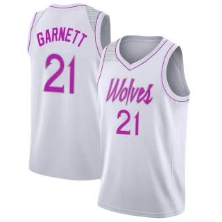 Youth Kevin Garnett Minnesota Timberwolves White Swingman 2018/19 Jersey - Earned Edition