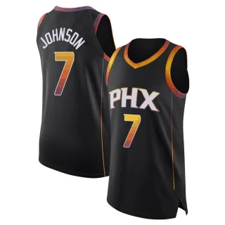 Youth Kevin Johnson Phoenix Suns Black Authentic Jordan Brand 2022/23 Jersey - Statement Edition