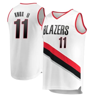 Youth Kevin Knox II Portland Trail Blazers White Fast Break Jersey - Association Edition