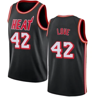 Youth Kevin Love Miami Heat Black Swingman Fashion Hardwood Classics Jersey
