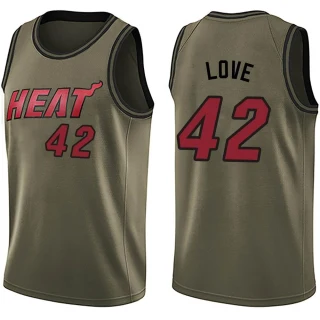 Youth Kevin Love Miami Heat Green Swingman Salute to Service Jersey