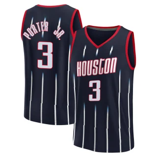 Youth Kevin Porter Jr. Houston Rockets Navy Fast Break 2021/22 Replica City Edition Jersey