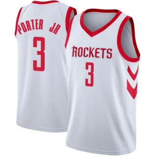 Youth Kevin Porter Jr. Houston Rockets White Swingman Jersey - Association Edition