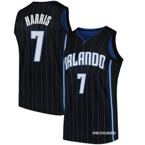 Youth Kevon Harris Orlando Magic Black Swingman Jersey - Statement Edition
