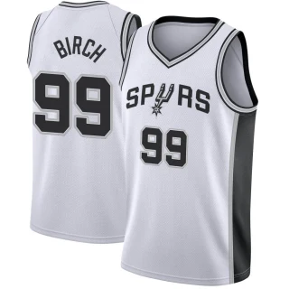 Youth Khem Birch San Antonio Spurs White Fast Break Jersey - Association Edition