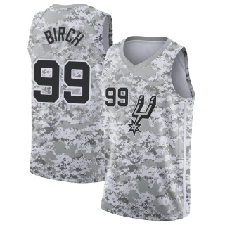 Youth Khem Birch San Antonio Spurs White Swingman 2018/19 Jersey - Earned Edition