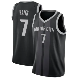 Youth Killian Hayes Detroit Pistons Black Swingman 2018/19 Jersey - City Edition