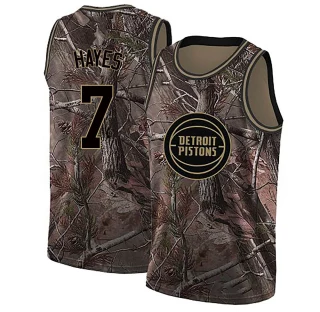 Youth Killian Hayes Detroit Pistons Camo Swingman Realtree Collection Jersey