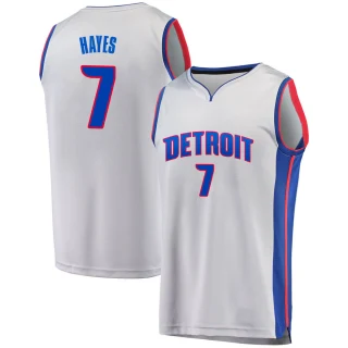 Youth Killian Hayes Detroit Pistons Gray Fast Break Alternate Jersey - Statement Edition