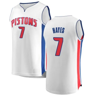 Youth Killian Hayes Detroit Pistons White Fast Break Jersey - Association Edition