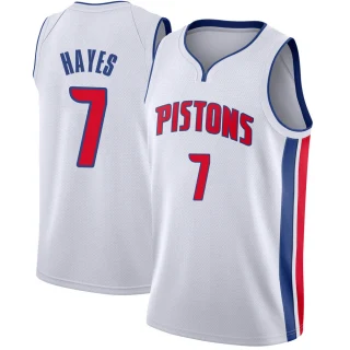 Youth Killian Hayes Detroit Pistons White Swingman Jersey - Association Edition