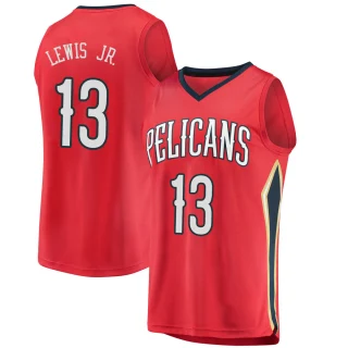 Youth Kira Lewis Jr. New Orleans Pelicans Red Fast Break Jersey - Statement Edition
