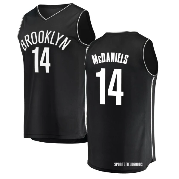 Youth KJ McDaniels Brooklyn Nets Black Fast Break Jersey - Icon Edition