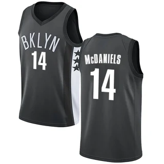 Youth KJ McDaniels Brooklyn Nets Gray Swingman Jersey - Statement Edition