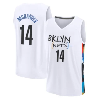 Youth KJ McDaniels Brooklyn Nets White Fast Break 2022/23 City Edition Jersey