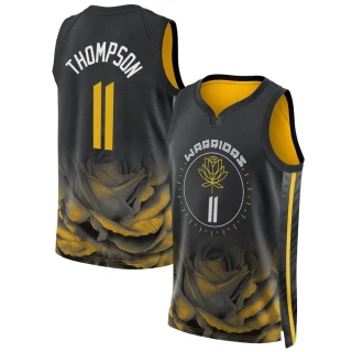 Youth Klay Thompson Golden State Warriors Gold Swingman Black 2022/23 City Edition Jersey