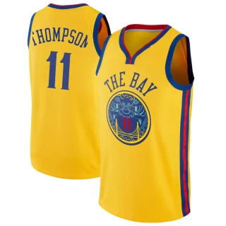 Youth Klay Thompson Golden State Warriors Gold Swingman Jersey - City Edition