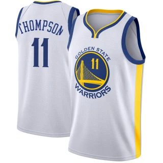Youth Klay Thompson Golden State Warriors Gold Swingman White Jersey - Association Edition