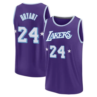 Youth Kobe Bryant Los Angeles Lakers Purple Fast Break 2021/22 Replica City Edition Jersey