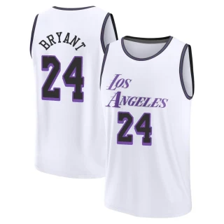 Youth Kobe Bryant Los Angeles Lakers White Fast Break 2022/23 City Edition Jersey