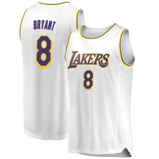 Youth Kobe Bryant Los Angeles Lakers White Swingman 2018/19 Jersey - Association Edition