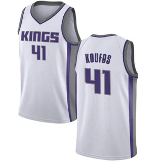 Youth Kosta Koufos Sacramento Kings White Swingman Jersey - Association Edition