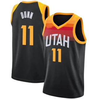 Youth Kris Dunn Utah Jazz Black Swingman Jaz 2021/22 Diamond Icon Edition Jersey