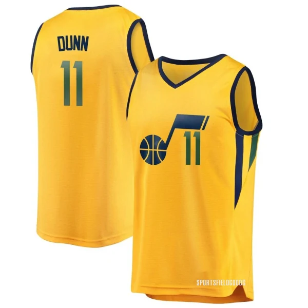 Youth Kris Dunn Utah Jazz Gold Fast Break Jersey - Statement Edition