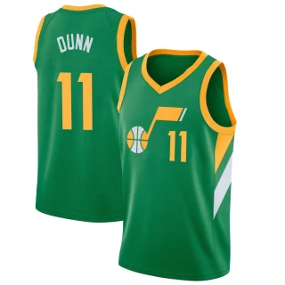 Youth Kris Dunn Utah Jazz Green Swingman 2020/21 Jersey - Earned Edition