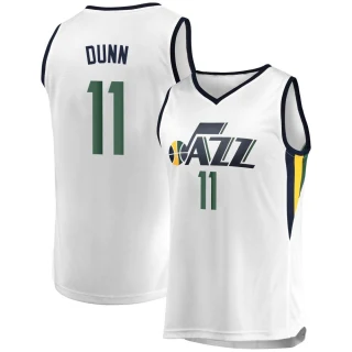 Youth Kris Dunn Utah Jazz White Fast Break Jersey - Association Edition