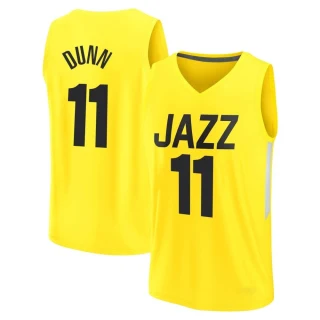 Youth Kris Dunn Utah Jazz Yellow Fast Break 2022/23 City Edition Jersey