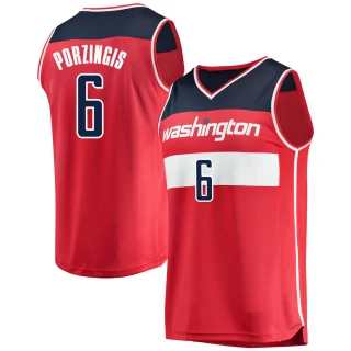 Youth Kristaps Porzingis Washington Wizards Red Fast Break Jersey - Icon Edition