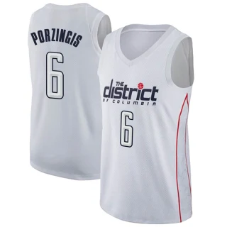 Youth Kristaps Porzingis Washington Wizards White Swingman Jersey - City Edition